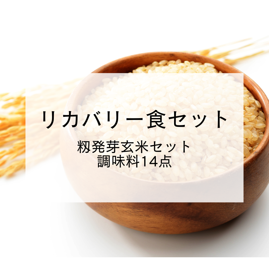 リカバリー食セット(籾発芽玄米セット+調味料14点)